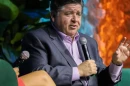 Gov. JB Pritzker speaks during a forum on climate change at the Aspen Ideas conference in Chicago on Monday, July 21, 2025.
