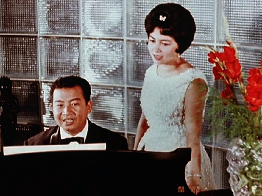 His Royal Majesty King Norodom Sihanouk, an avid musician, and Her Royal Highness Norodom Monineath.