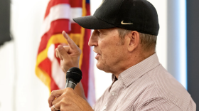 Democrat Dwayne Romero, running to represent Colorado's 3rd Congressional District, leads a town hall discussion at the Clifton Community Campus in Clifton, Colo., on Aug. 20, 2026.