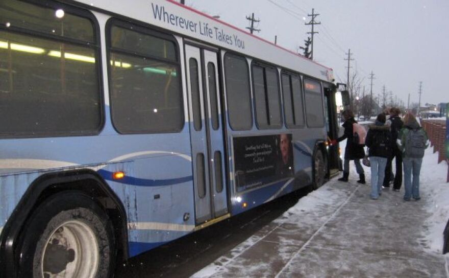 A Rapid bus in Grand Rapids.