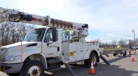 Eversource crews get ready for a winter storm in March, 2017.