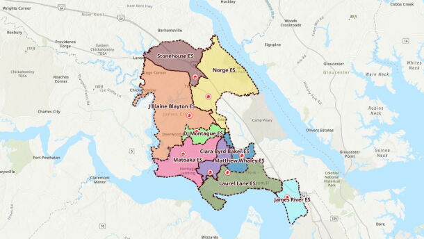 Proposed new WJCC school zone maps.