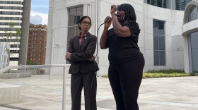 Rev. Venita Lewis (right) is a Civil Rights activist and singer from Nashville who says the looming abortion ban in Tennessee will disproportionately hurt Black women, who account for roughly half of the terminated pregnancies in the most recent data available for the state.