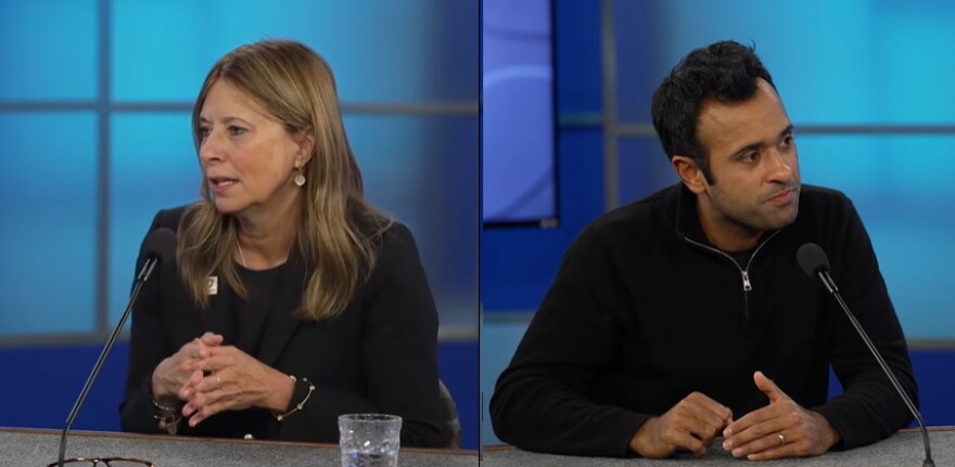 Democrat Dr. Amy Acton and Republican Vivek Ramaswamy participated in separate candidate interviews in December 2025 on the "Sound of Ideas."