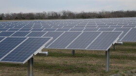 A solar farm in Memphis, Tennessee.