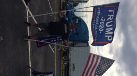 Josh Wagner shows his support for President Trump