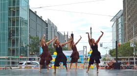 DCDC dancers perform in the heart of downtown Dayton.