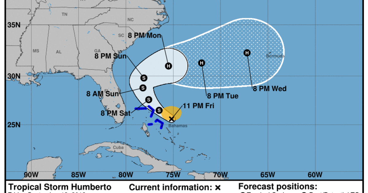 Tropical Storm Humberto Forms Near Bahamas | WUSF