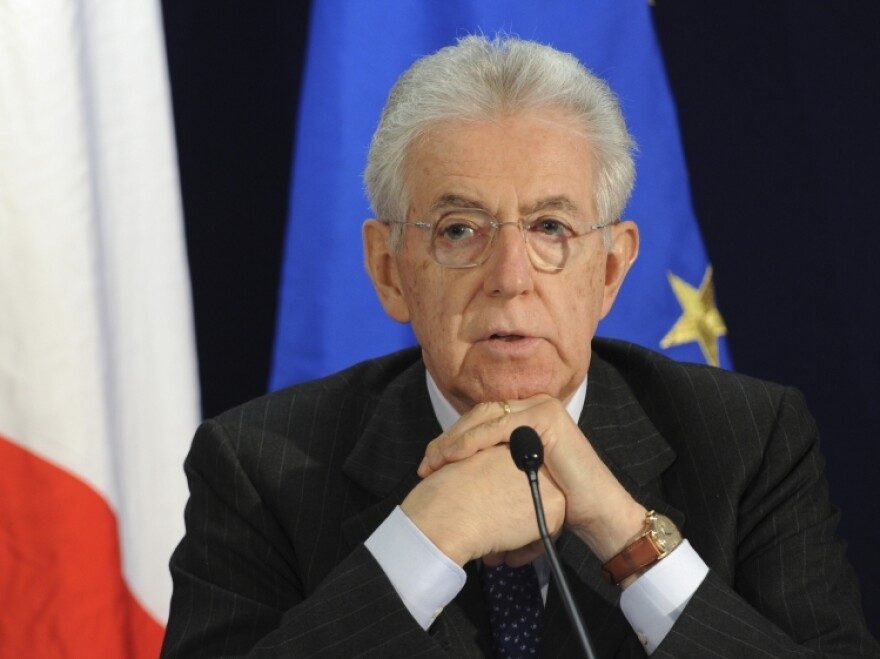 Italian Prime Minister Mario Monti, shown here during an EU summit in Brussels on March 2, is facing his biggest challenge yet over proposed changes to the country's labor laws.