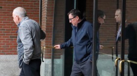 Massachusetts state Rep. David Nangle on Tuesday as he left the Moakley Federal Courthouse.