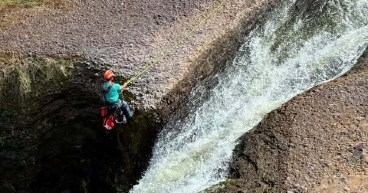 Duo suffer minor injuries after falling over Gogebic County falls