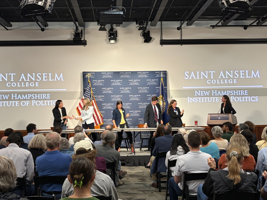 Democratic candidates vying in the 1st Congressional District debated this week at St. Anselm College