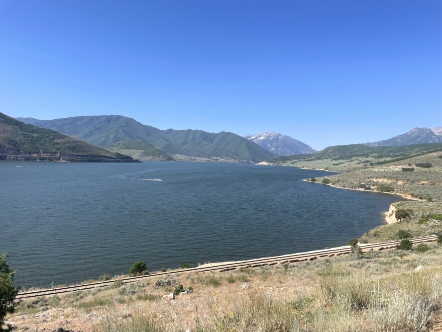 A view of Deer Creek Reservoir in June 2025.
