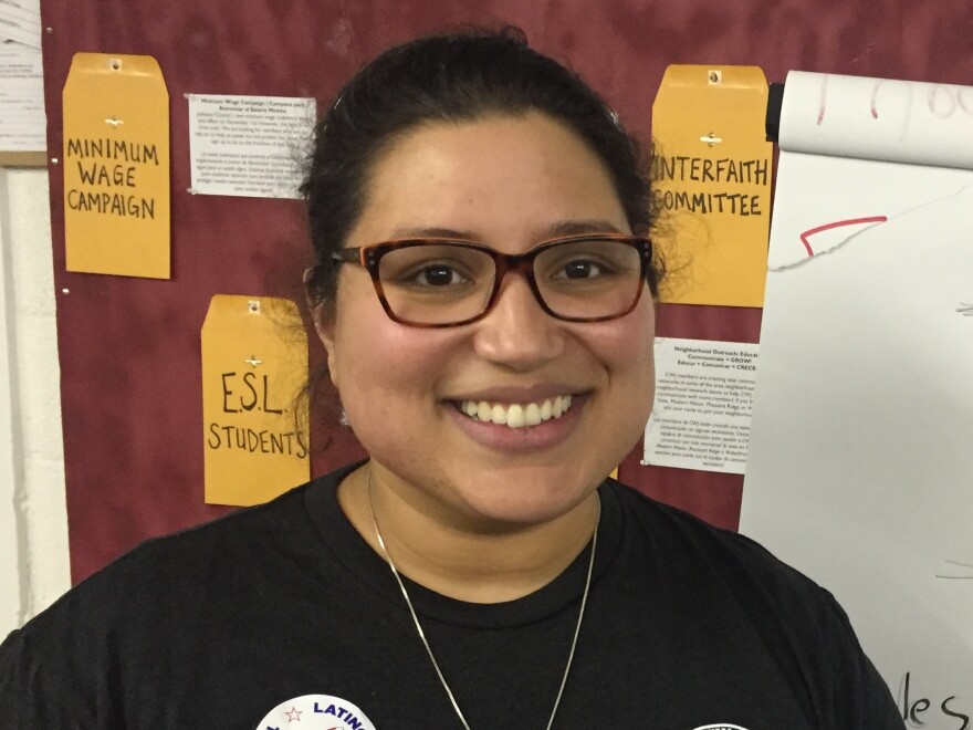 Vitalina Nova, 30, moved to Iowa in September. As a second-generation Latina, she wants to make sure more Latinos participate in the caucuses.