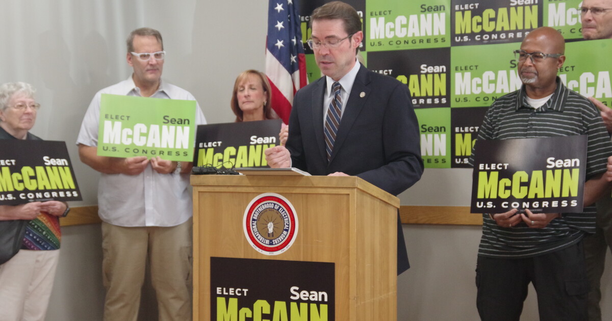 Sean McCann says he'll fight for affordability and against corruption if he's elected to Congress