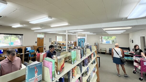 Opening day of the Butte County Library Chico branch temporary location on Aug. 3, 2026.