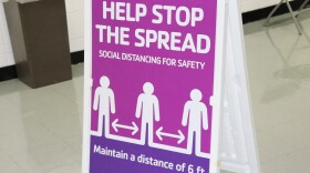 Social distancing sign