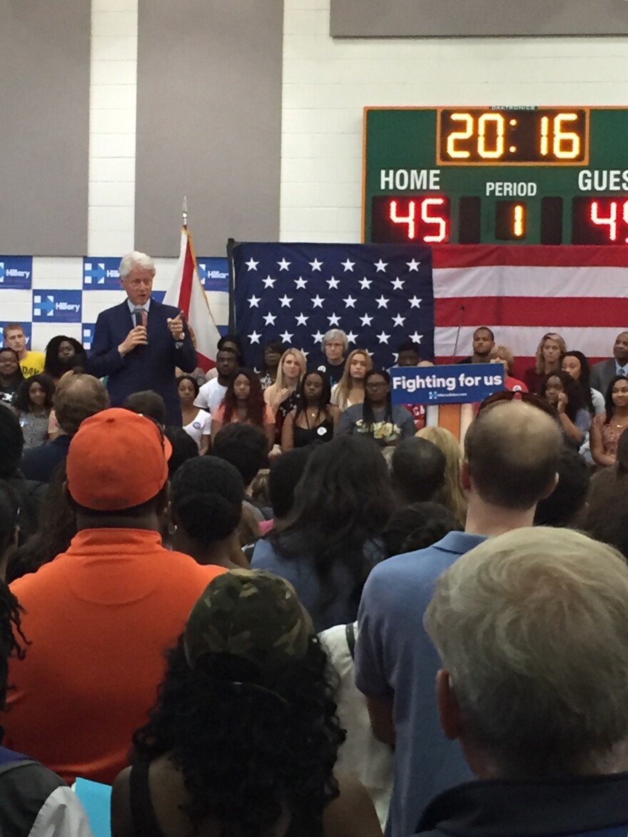 Bill Clinton speaking at FAMU