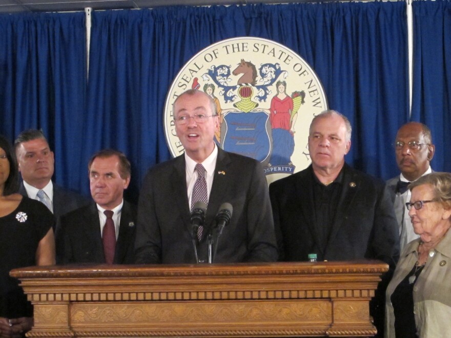 Governor Murphy and legislative leaders announce the deal