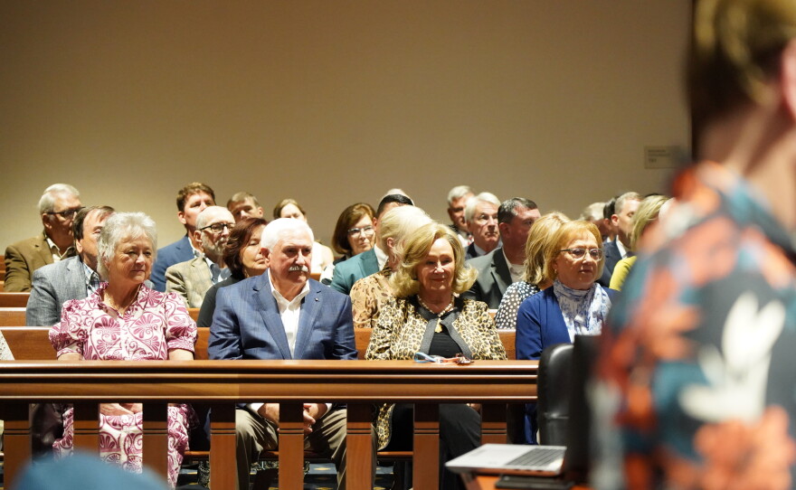 Former Spartanburg Republican Sen. Roger Nutt received the Order of the Palmetto from Gov. Henry McMaster on Tuesday, Sept. 8, 2026, at the Spartanburg County Courthouse.