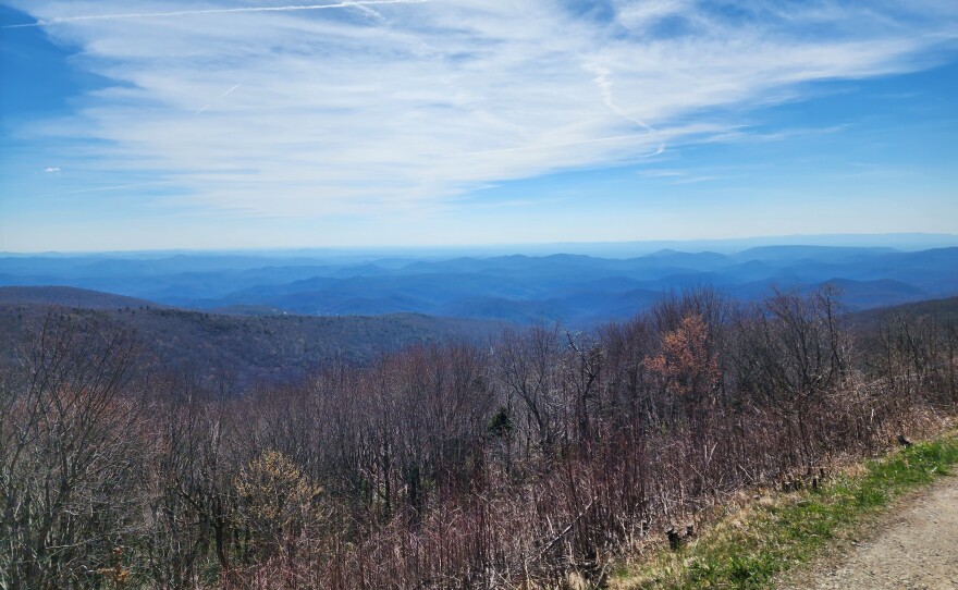 Pictures on the way to translator site on Hibriten Mountain in North Carolina.