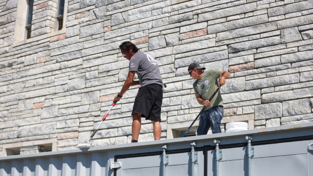 Theater patrons, business owners, retired military and Talbot Park neighbors helped the off-Broadway playhouse, Generic Theater, settle into its home. Some volunteers are sentimental about maintaining the legacy of the 45-year-old company.