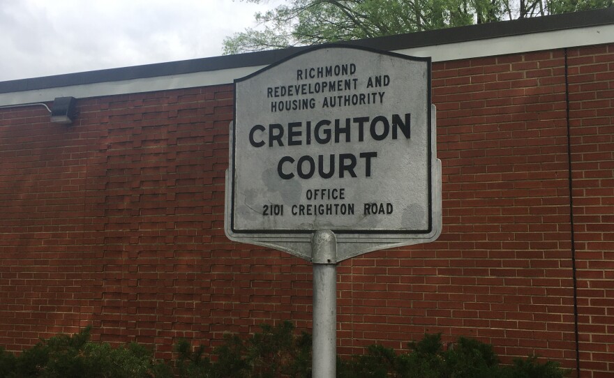 Creighton Court, a public housing complex in Richmond, is among the neighborhoods targeted for distribution of masks, hand sanitizer and leaflets with information about staying healthy during the coronavirus pandemic.