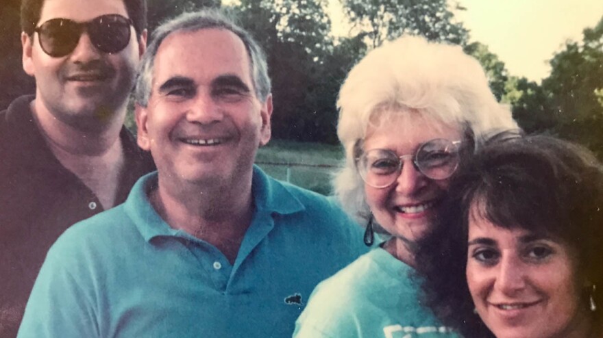 The Feldsteins in 1983 (from left to right): Michael, Bernie, Barbara and Vickie.