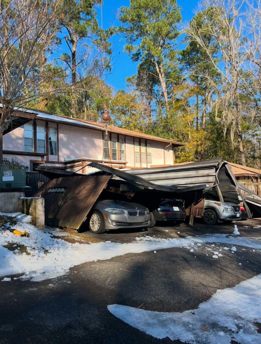 The City of Tallahassee says last week's winter storm damaged power meters in the Westwood community. The damage presented an electrical fire hazard and as a result, officials killed the power to five units.
