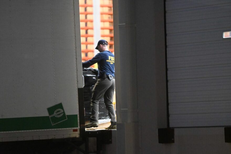 FBI agents load boxes of election documents onto trucks at an elections warehouse in Fulton County, Ga. State and local election officials are bracing for the prospect of federal action after President Donald Trump's call to nationalize elections (Ross Williams/Georgia Recorder).