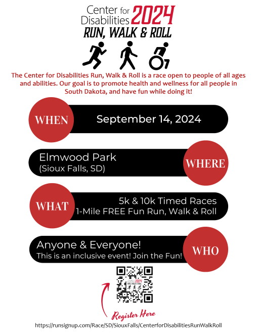 Walk Indocument Center Center for Disabilities 2024 Run, Walk & Roll Event | SDPB