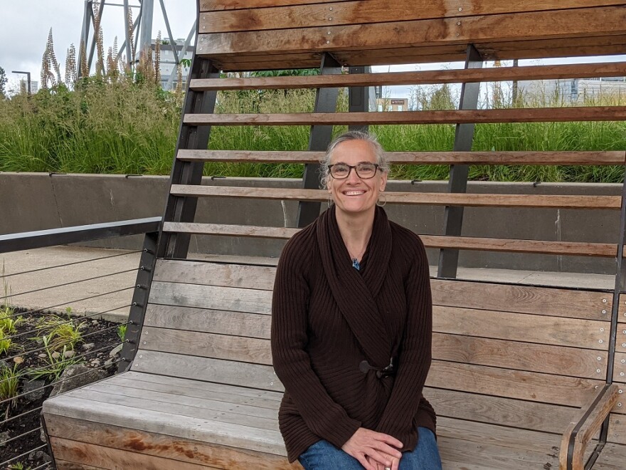 Emily Proudfoot is the City of Eugene's principal landscape architect. She's been working on the Downtown Riverfront park project since 2017.