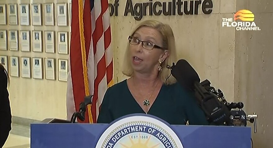Rep. Kelly Skidmore, D-Boca Raton, speaking about her House Bill 993 to create a pilot program for agriculturalists to combat climate change through carbon sequestration.