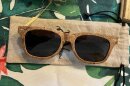 Advocates say you can make over 25 thousand different things from hemp, such as these sunglasses.