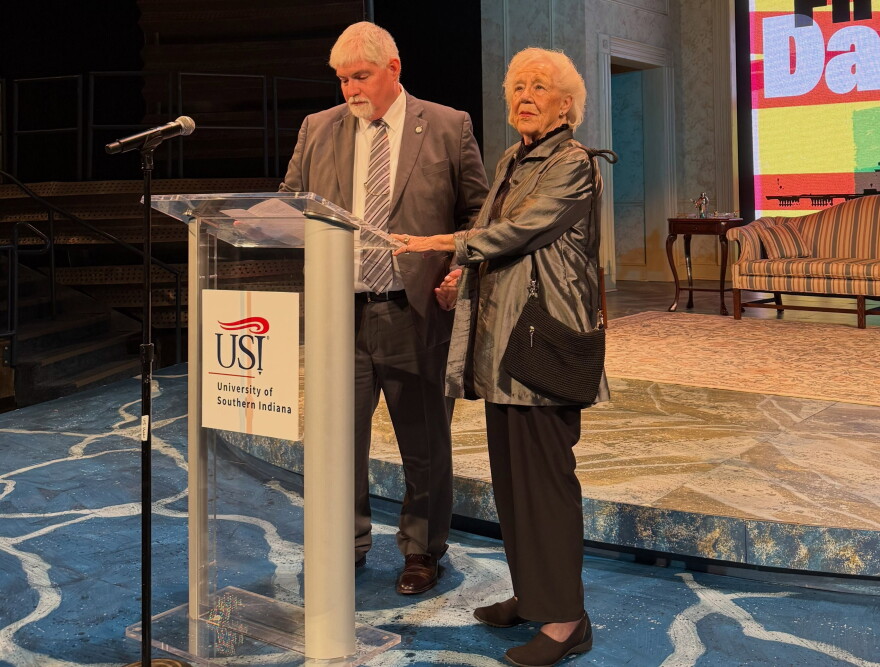 USI President Steve Bridges and Neal Franklin