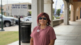 Yuma senior Charlene Shear voted early on Monday, October 12.