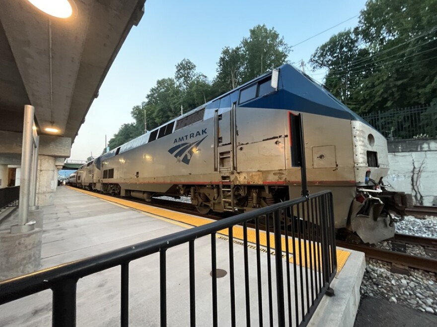Amtrak's Cardinal stops in Charleston, West Virginia.