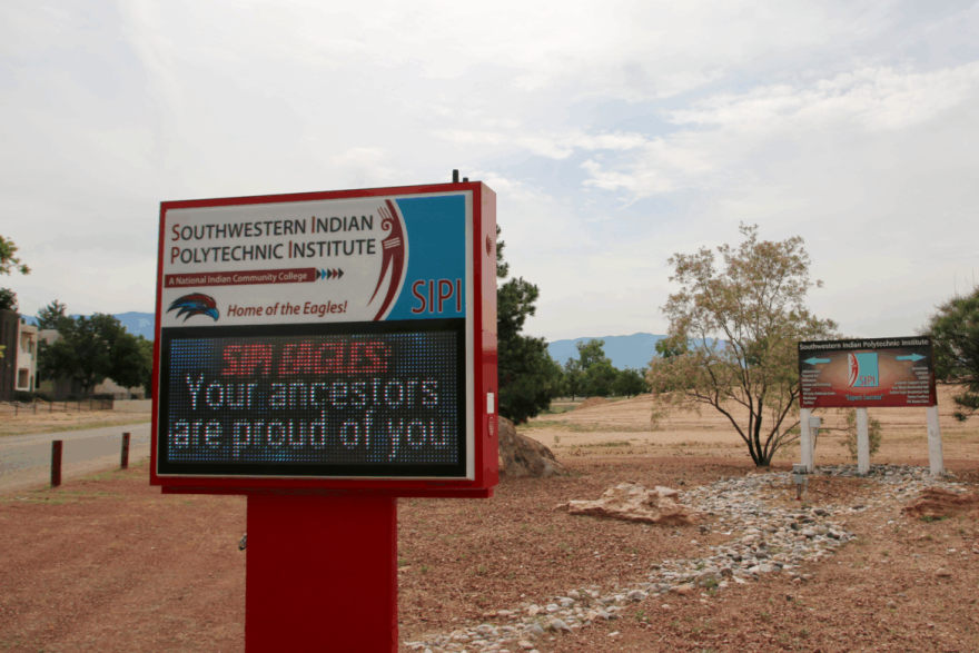 The entrance to Southwestern Indian Polytechnic Institute in northwest Albuquerque pictured on June 10, 2025.