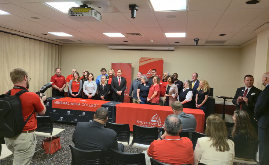 Mineral Area College and Southeast Missouri State University sign a Partnership Agreement giving students more access to educational and support services.