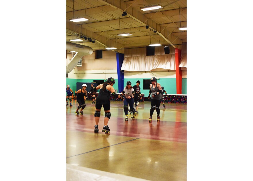 Skater describe their derby leagues as a family, that holds each other to account to be inclusive. // Lauren Gallup NWPB