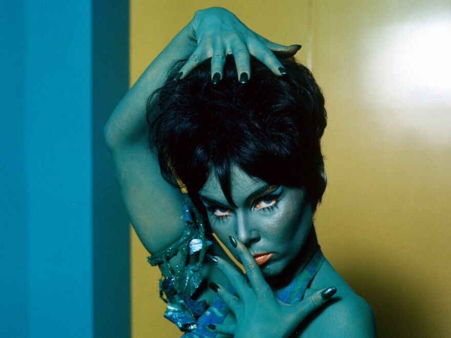 Yvonne Craig appears in a publicity photo for the TV series <em>Star Trek</em> in 1969. She played the role of Orion Marta in the episode titled "Whom Gods Destroy."