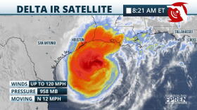 Hurricane Delta Satellite