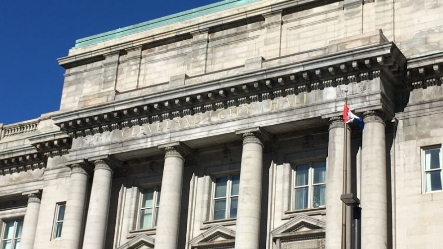 A photo of Cleveland City Hall.
