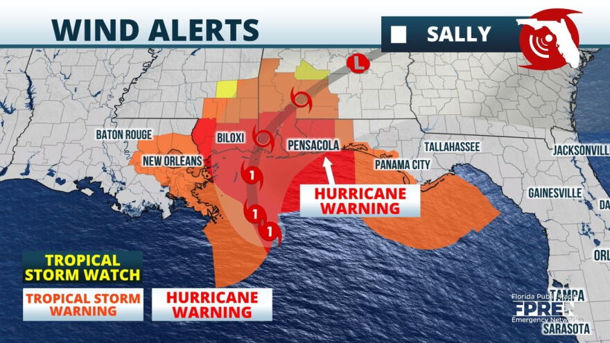 Sally Wind Alerts