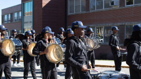 North Carolina A&T State University's Blue and Gold Marching Machine 