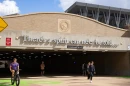 Students walk through a tunnel under Wellborn Road on the Texas A&M University campus in College Station on Nov. 13, 2025.