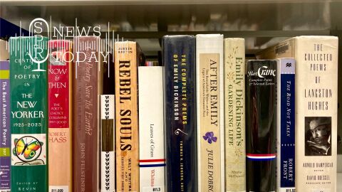 A selection of the poetry section at Spokane Public Library.