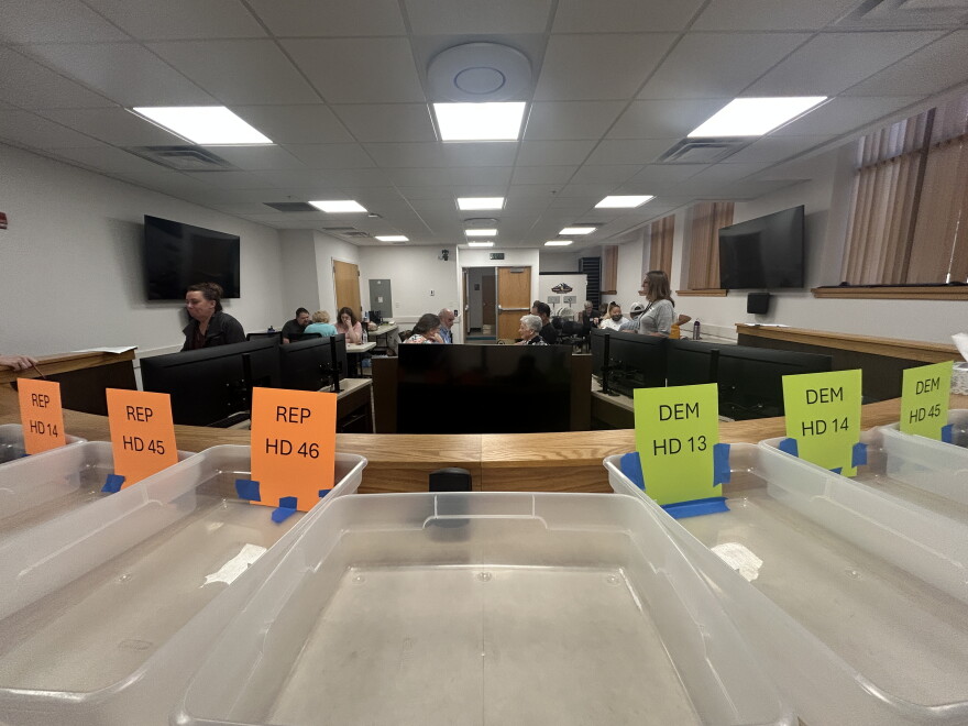 County Clerks prepare teams of ballot counters and ballot readers for the hand-count audit process