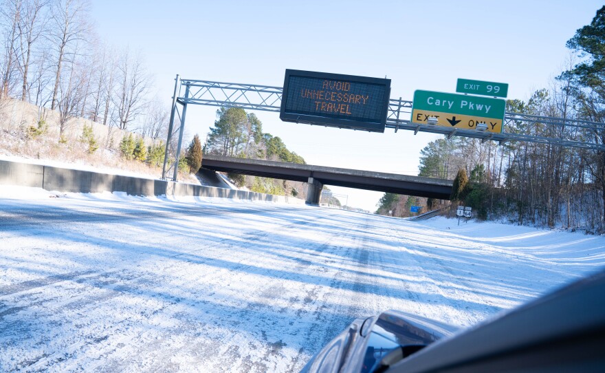 A snowfall that began late Saturday coated Raleigh, drawing eager sledders to Dix Park on Sunday to enjoy the winter weather.