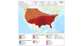 This map was made on July 21 and included in the Climate Prediction Center's hazard outlook.